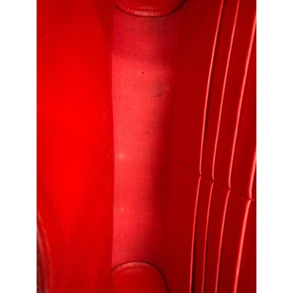 Christian Louboutin Paloma Clutch Crossbody Black Red Leather - Picture 7 of 7